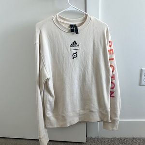 Peloton X Adidas collab embroidered sweatshirt